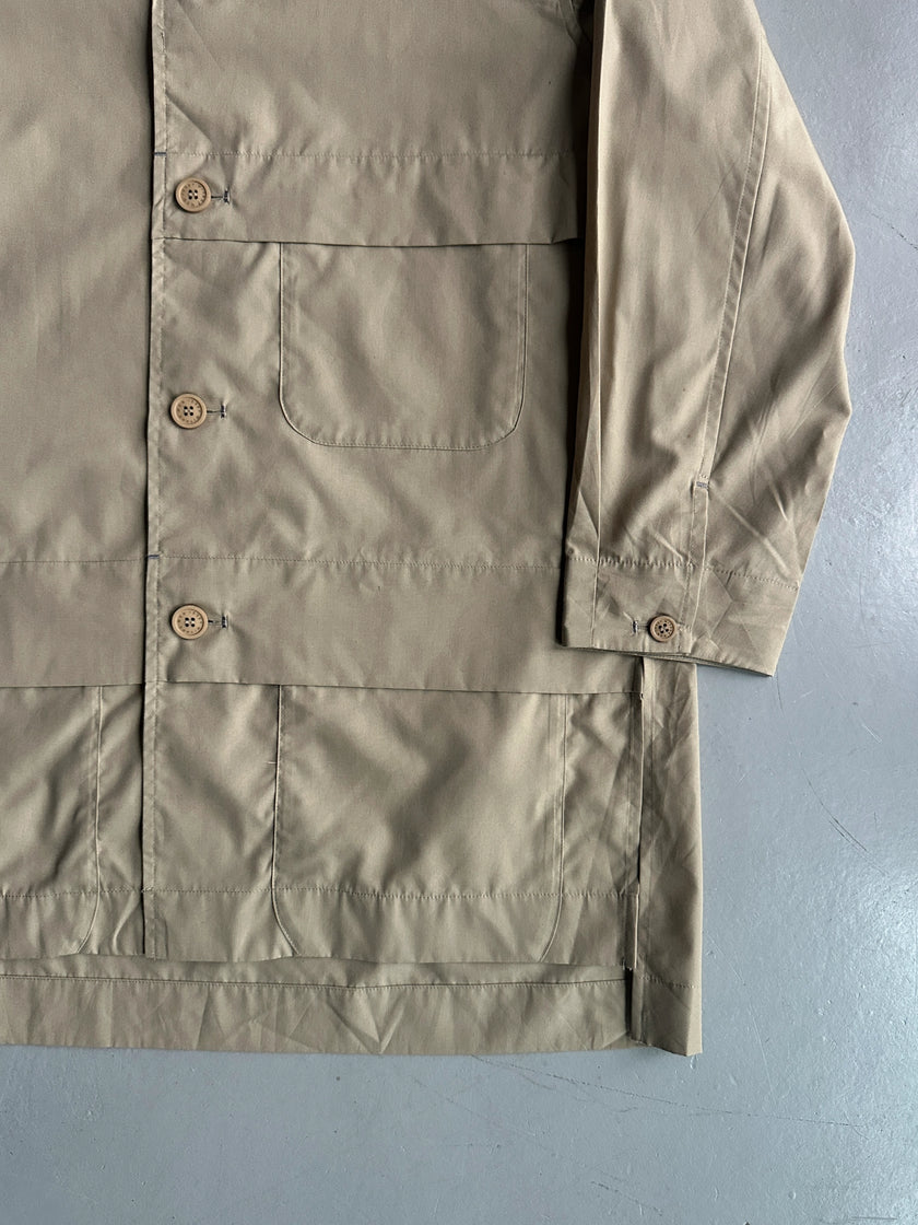 ISSEY MIYAKE MEN - 2000s OVERSIZED SHACKET WITH SEMI CONCEALED POCKET