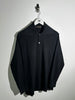 YOHJI YAMAMOTO Y's - 1980s OVERSIZED SQUARE COLLAR LONG SLEEVE TOP