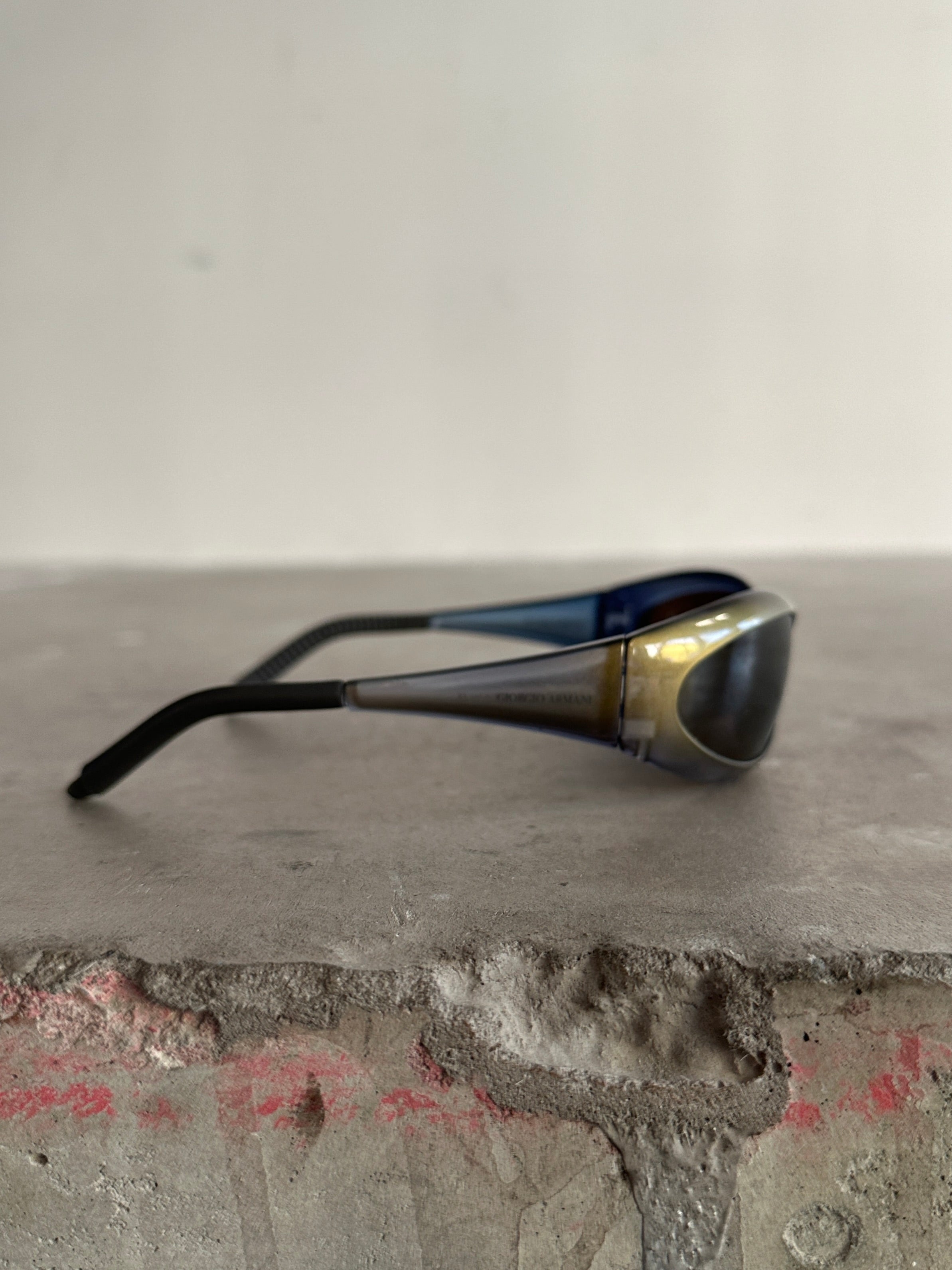 GIORGIO ARMANI -  1990s BIKER SUNGLASSES