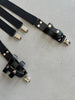 1990s Y BACK SUSPENDERS WITH LEATHER POUCHES