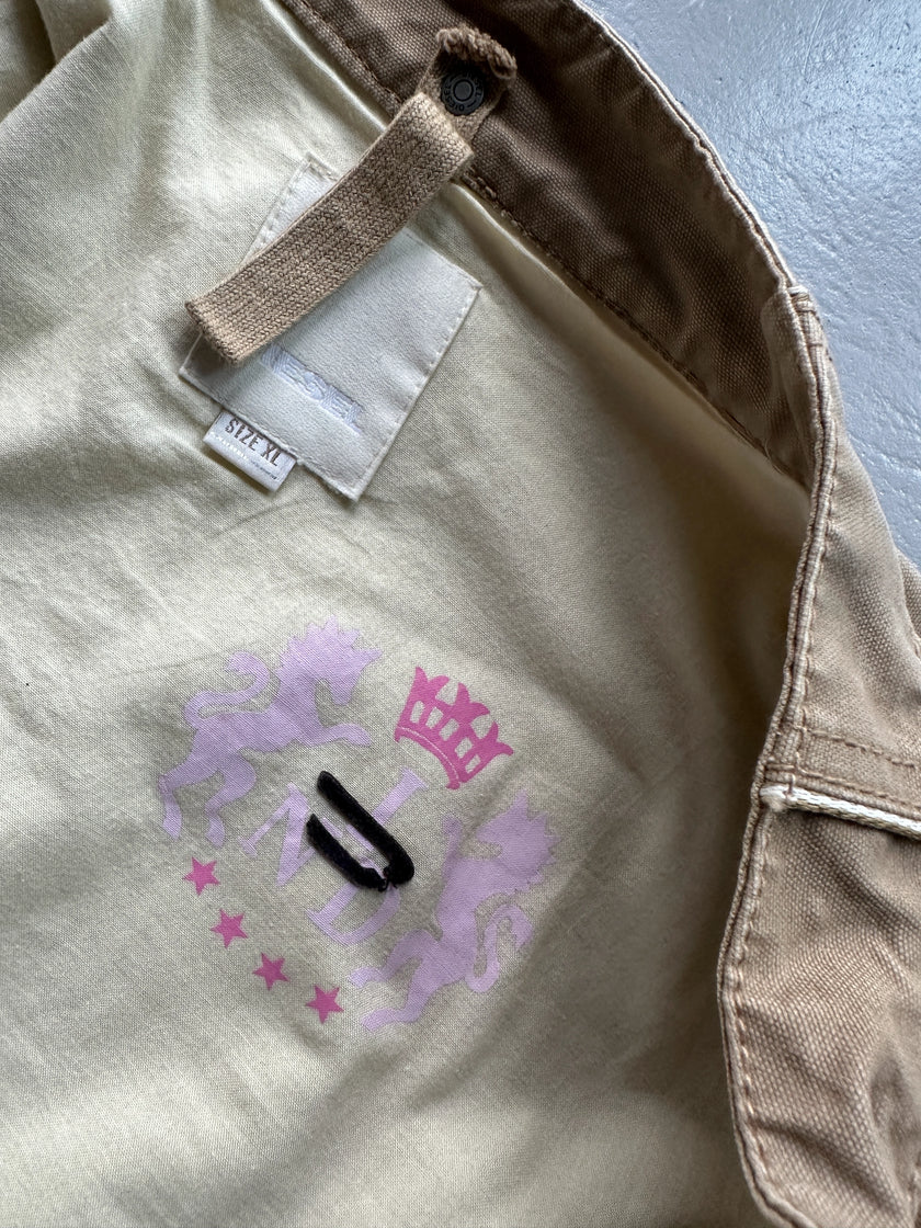 DIESEL - 2000s MULTI POCKET BIKER JACKET