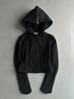 EMPORIO ARMANI - early 2000s FISHTAIL HOOD WOOL JACKET