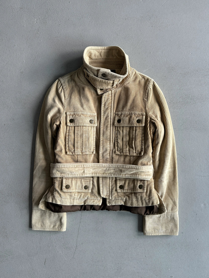 DSQUARED2 - F/W 2004 CORDUROY BELTED MULTI POCKET JACKET