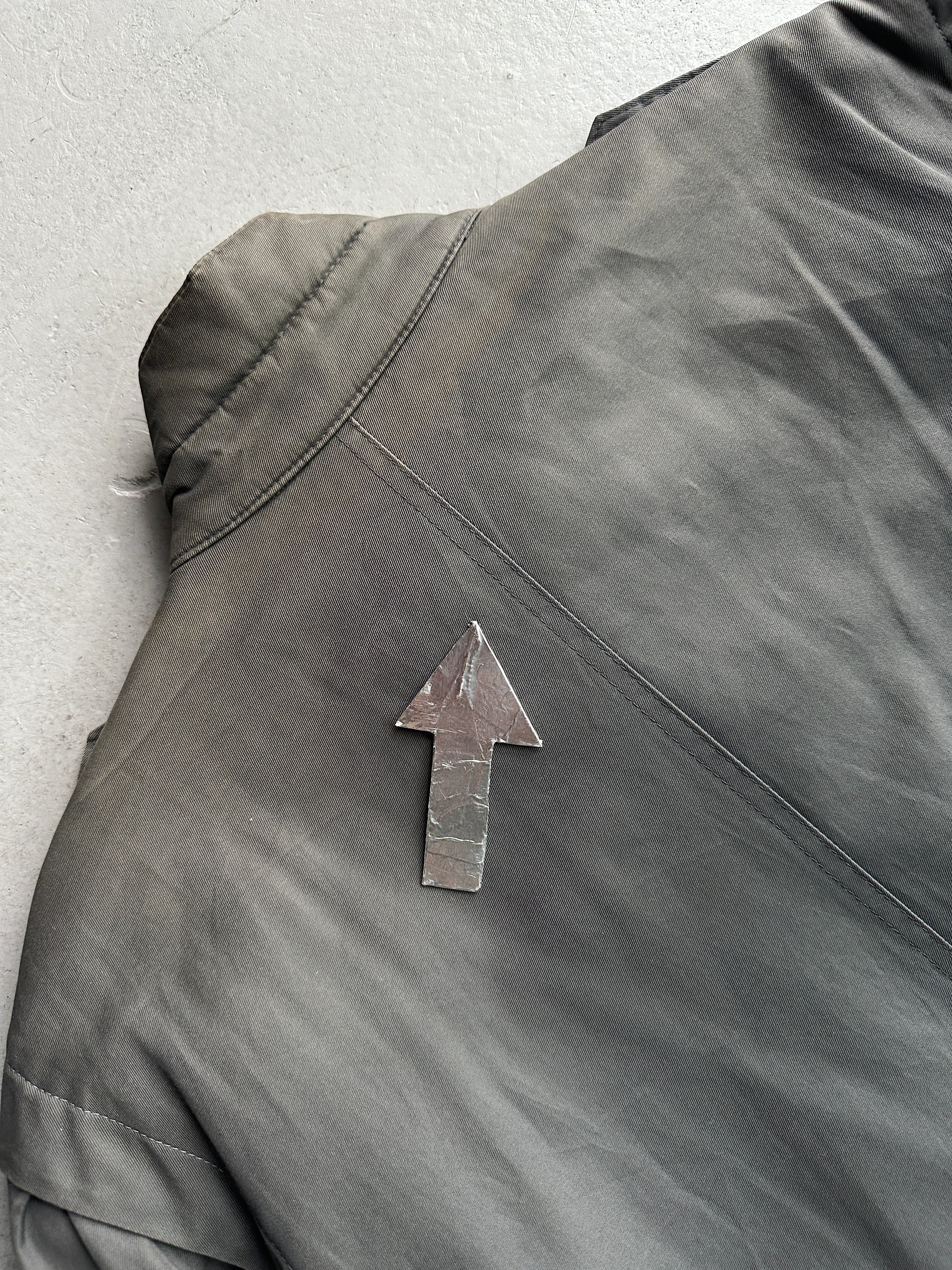 ESCADA - 1980s CONTRASTING LEATHER FRONT LAYERED JACKET