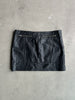 ICEBERG- 1990s LEATHER MINI SKIRT