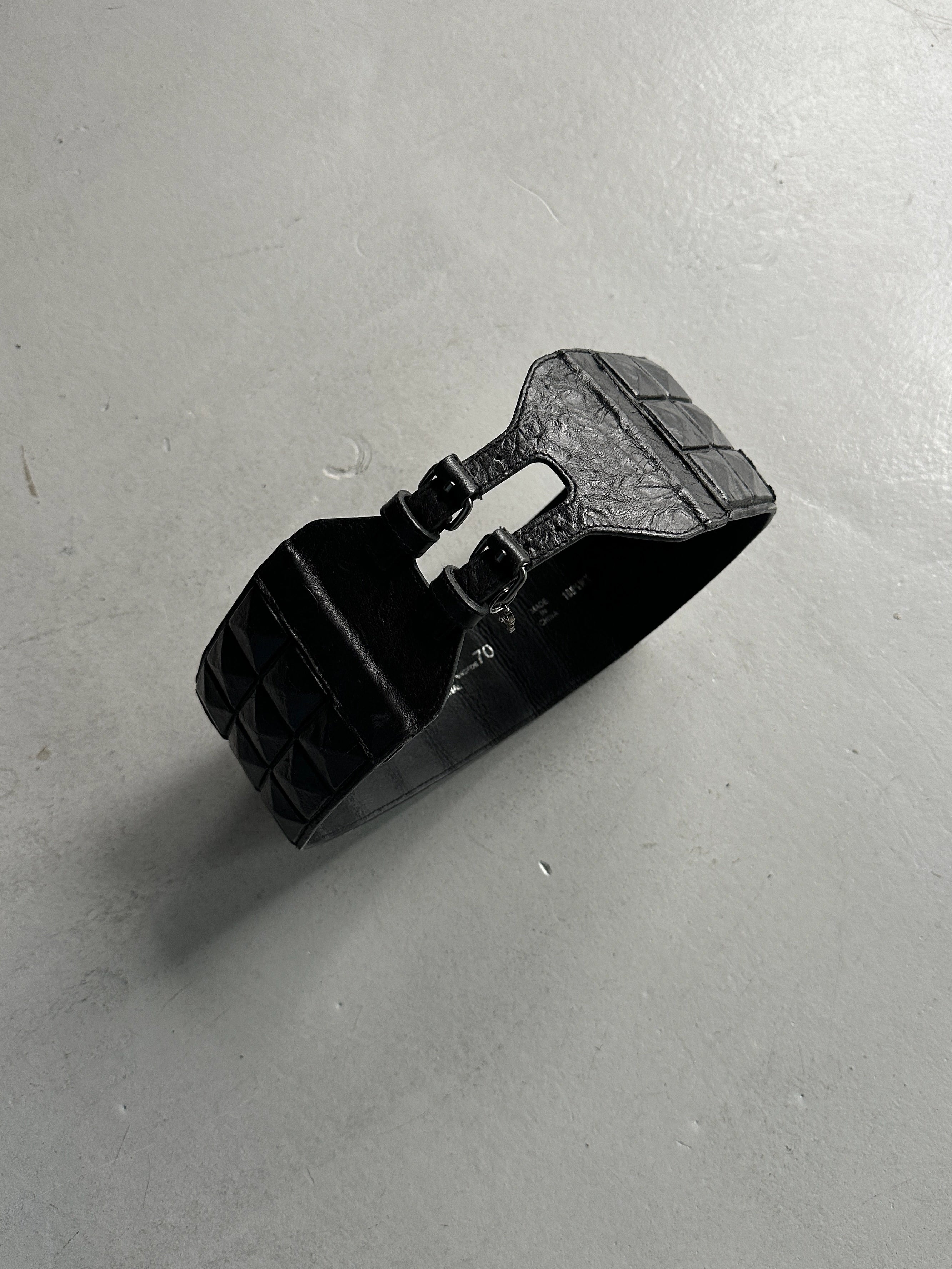 COSTUME NATIONAL - early 2000s WIDE WAIST BELT