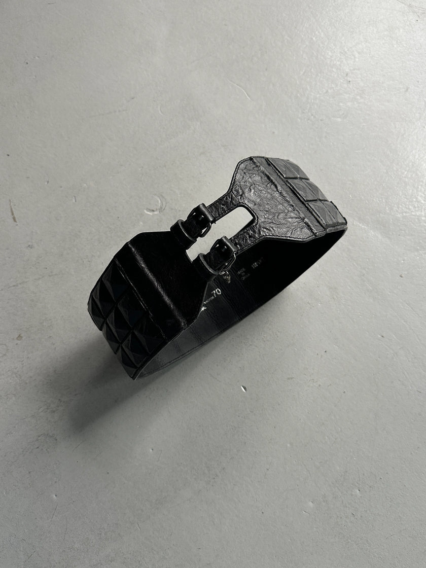 COSTUME NATIONAL - early 2000s WIDE WAIST BELT