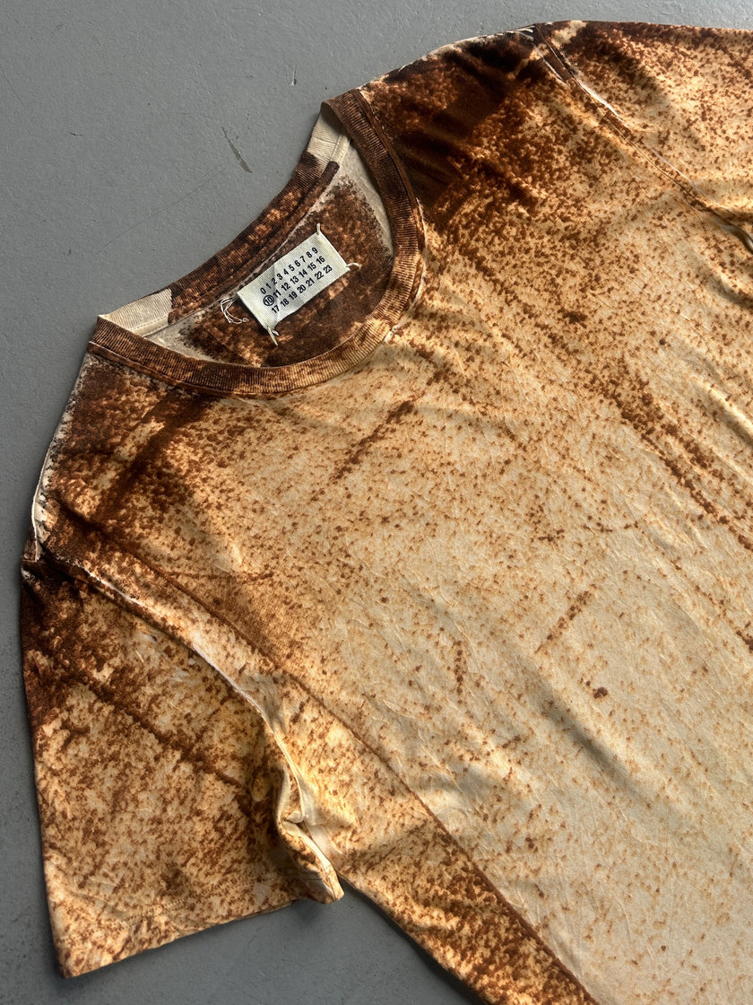 MAISON MARTIN MARGIELA - F/W 2001 ARTISANAL TROMPE L'OEIL PRINTTED T-SHIRT