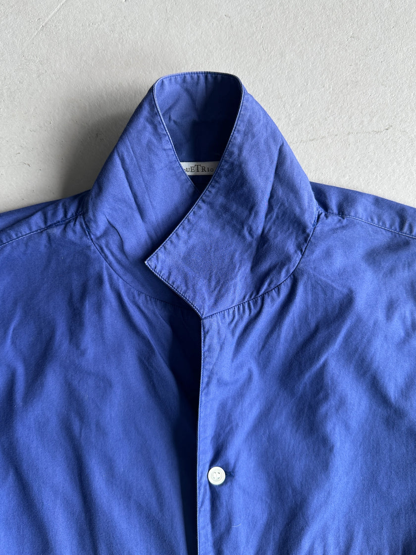 ISSEY MIYAKE DUETRIO - 1980s COLOUR BLOCK HALF SHIRT SLEEVE