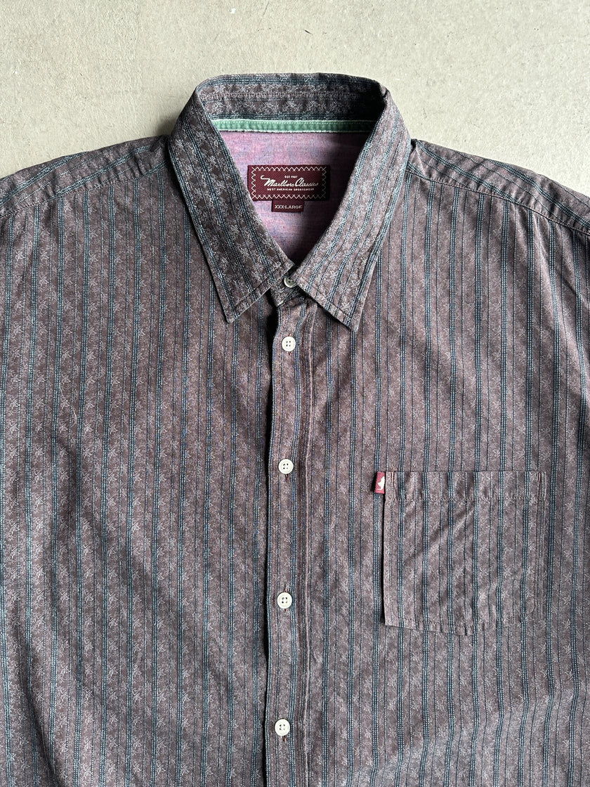 MARLBORO CLASSICS - 1990s PRINTED LONG SLEEVE SHIRT