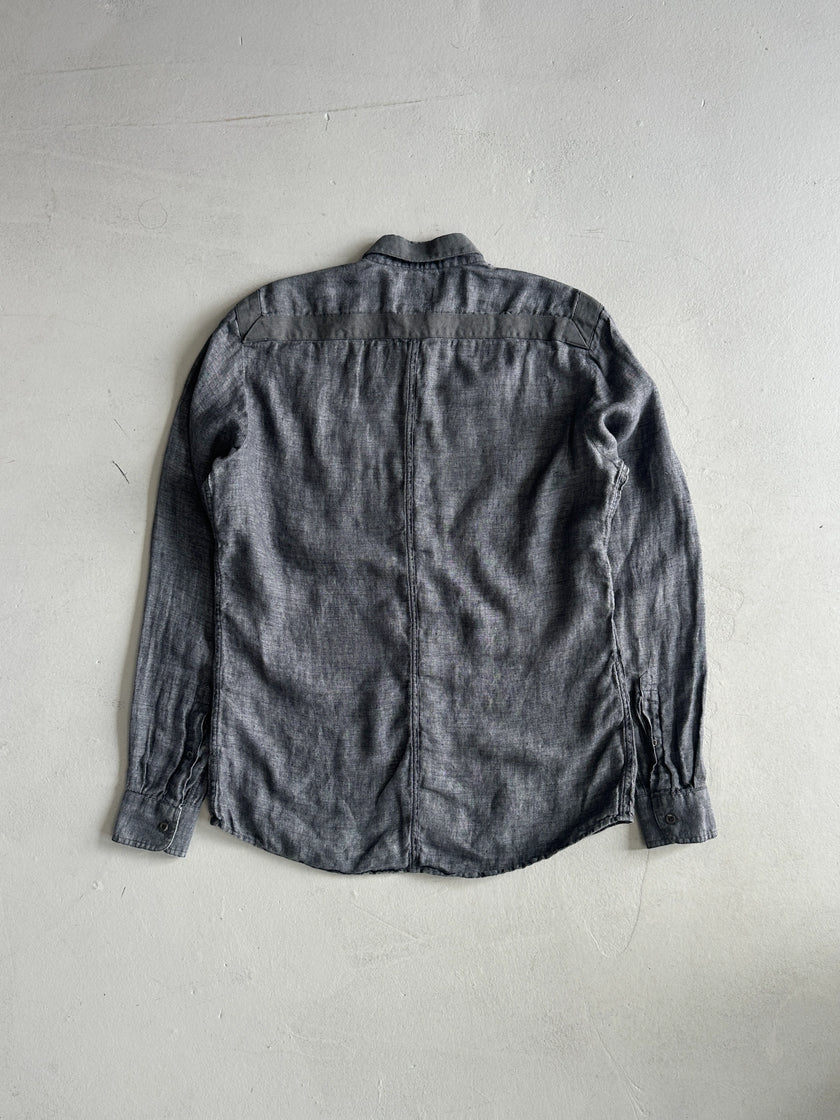 DRIES VAN NOTEN - 2000S BONDAGE LINEN SHIRT