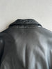 ARMANI JEANS - 1990s STRAIGHT FIT LEATHER JACKET