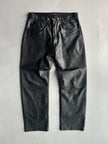 1990s STRAIGHT FIT LEATHER TROUSERS
