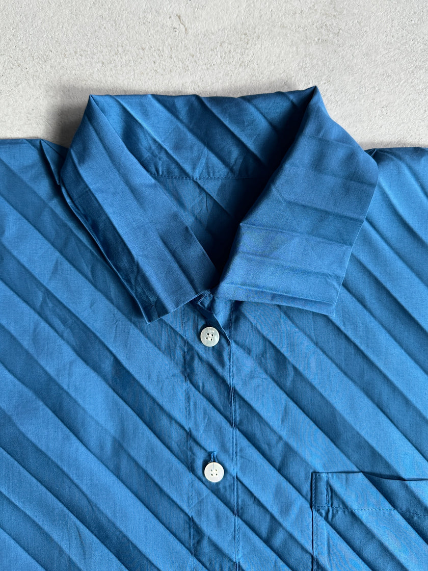 ISSEY MIYAKE ME - S/S 2007 PLEATED HALF SLEEVE SHIRT