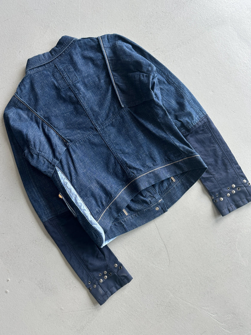 MARITHÉ + FRANÇOIS GIRBAUD - S/S 2013 LAYERED LIGHT DENIM JACKET