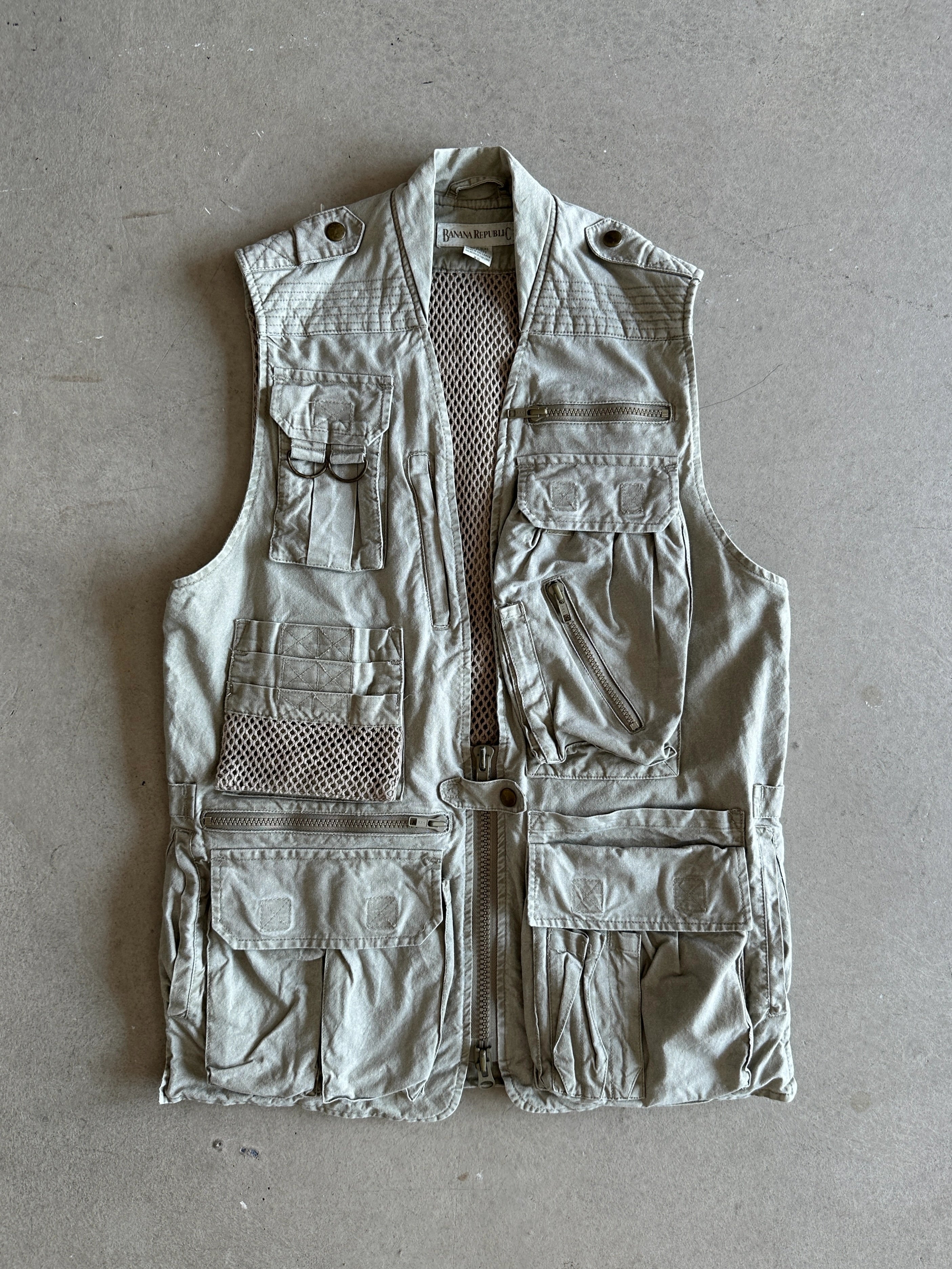 BANANA REPUBLIC - 1990s MULTI POCKET CARGO VEST