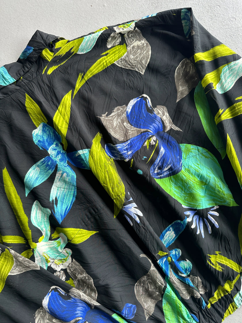 ISSEY MIYAKE - S/S 1996 FLORAL PRINT BOXY FIT LIGHT JACKET