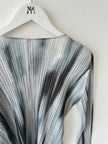 ISSEY MIYAKE - S/S 2015 PLEATED WRAP FRONT LONG SLEEVE TOP