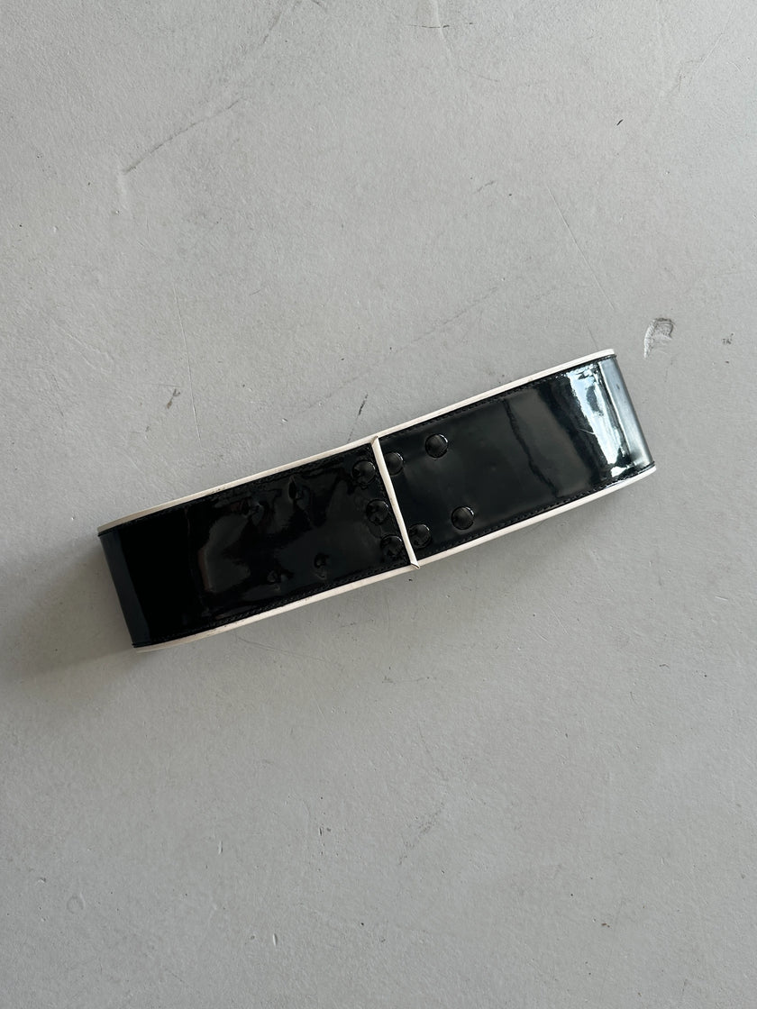 MISS SIXTY - 1990s WIDE GLOSSY BELT