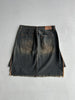 JUST CAVALLI - 2000s FRAYED HEM DENIM SKIRT