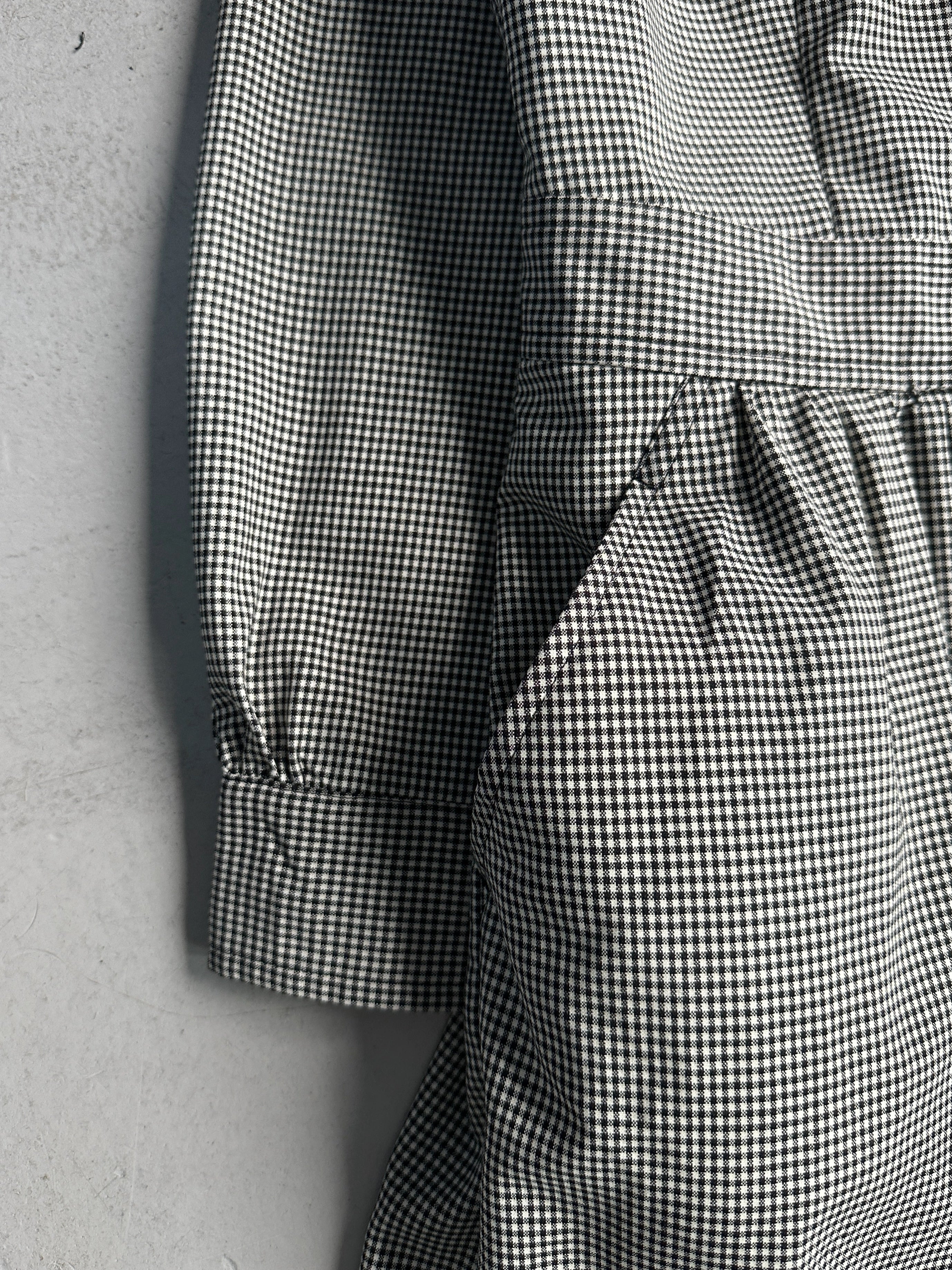 COMME DES GARÇONS - A/W 2018 BUTTONED FRONT GINGHAM CHECK COLLARED DRESS