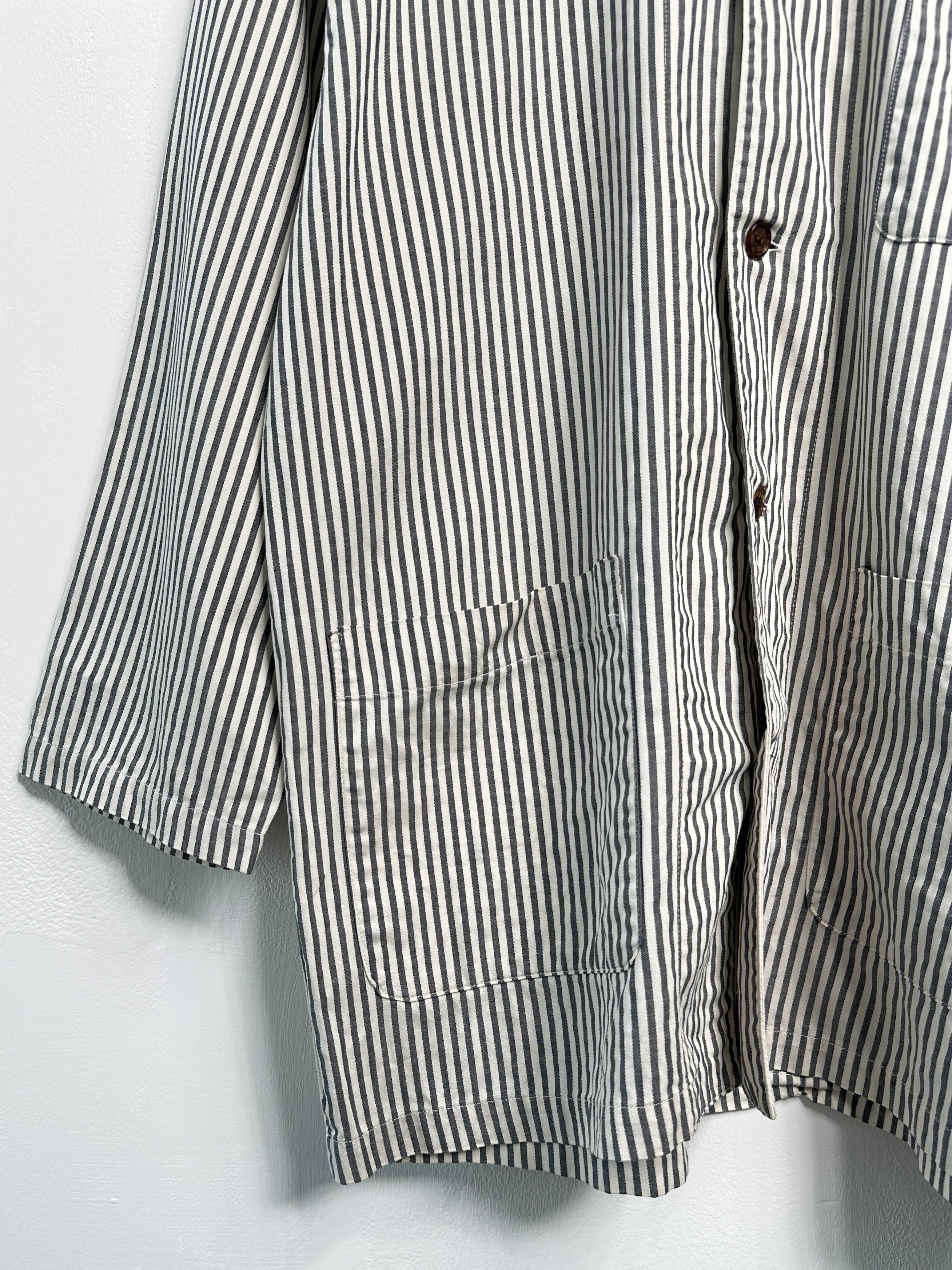JEAN PAUL GAULTIER - 1990s RELAXED FIT STRIPED SHACKET