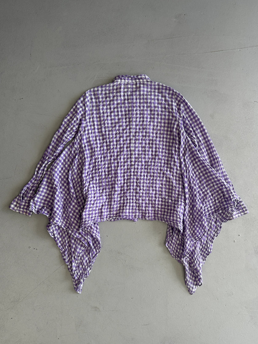 KAPITAL - 1990s DRAPING SIDES ASYMMETRICAL SHIRT