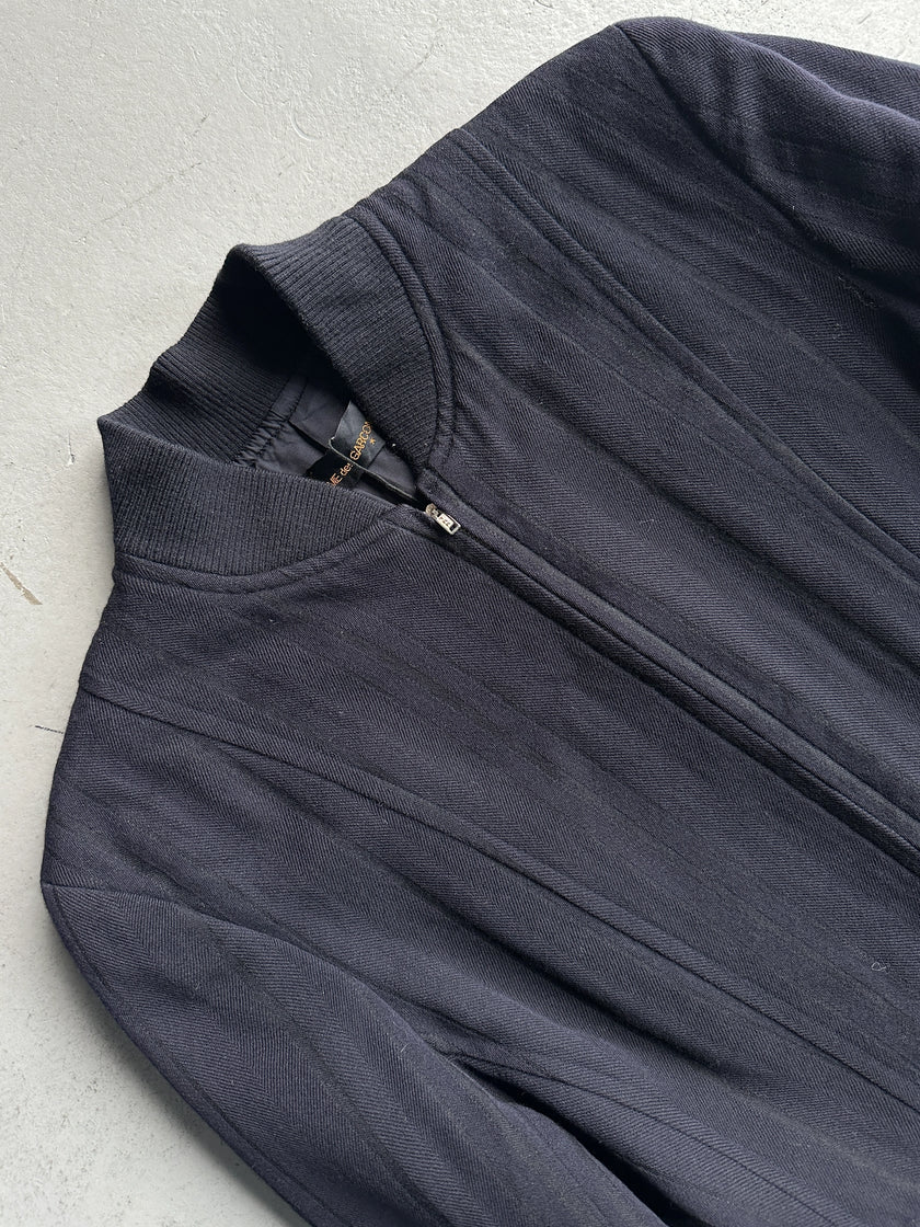 COMME DES GARÇONS - 1990s ASYMMETRICAL FRONT ZIPPED JACKET