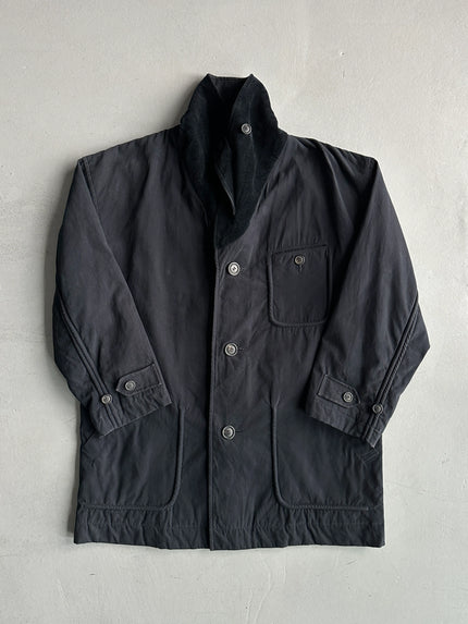 ISSEY MIYAKE - 1990s MIDI JACKET WITH CORDUROY COLLAR
