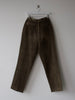 YVES SAINT LAURENT - 1980s CORDUROY FRONT PLEATS TROUSERS