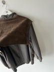 SPANISH LABEL 1980s PANELED LEATHER JACKET