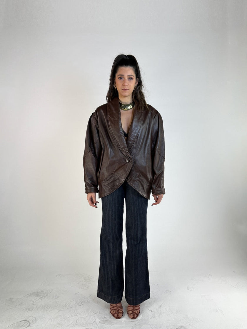 1980s BATWING LEATHER JACKET