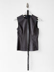 PRADA - early 2000s TECHNICAL VEST TOP WITH ADJUSTABLE WAIST BELT
