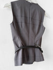 PRADA - early 2000s TECHNICAL VEST TOP WITH ADJUSTABLE WAIST BELT