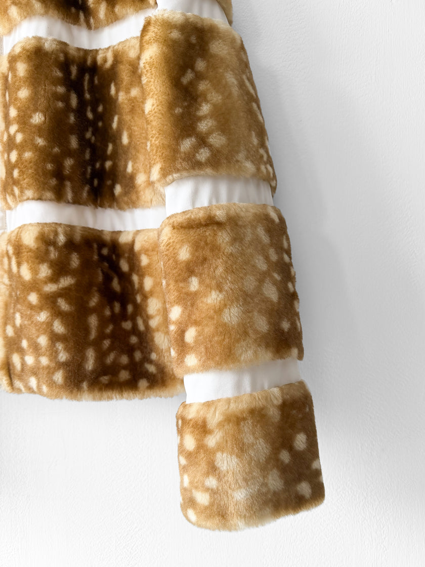 MUGLER - circa 1996-1998 BAMBI FAUX FUR JACKET