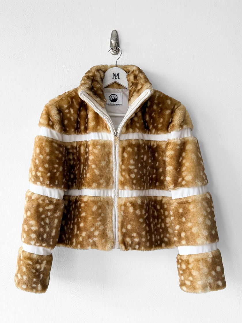 MUGLER - circa 1996-1998 BAMBI FAUX FUR JACKET
