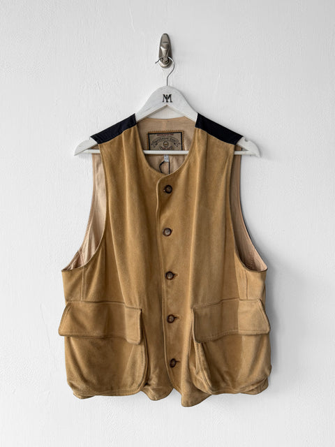 ARMANI JEANS - S/S 1995 SUEDE FRONT VEST GILET