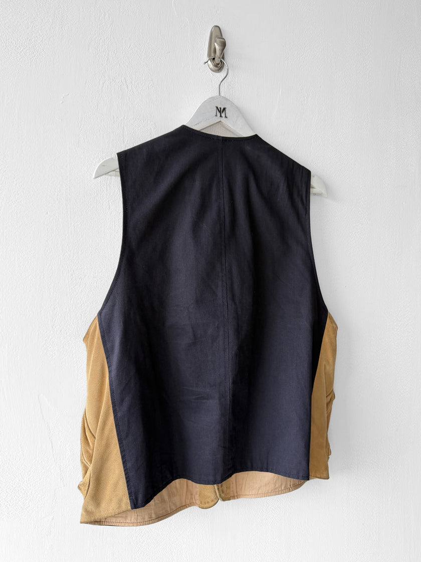 ARMANI JEANS - S/S 1995 SUEDE FRONT VEST GILET
