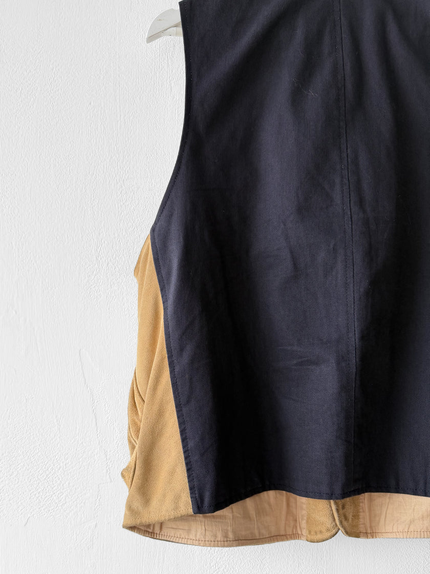 ARMANI JEANS - S/S 1995 SUEDE FRONT VEST GILET