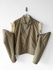 CERRUTI - 1980s 2 IN 1 ASYMMETRICAL FRONT BOMBER JACKET VEST GILET