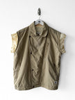 CERRUTI - 1980s 2 IN 1 ASYMMETRICAL FRONT BOMBER JACKET VEST GILET