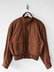 FRENCH LABEL - 1980s CROP FIT BOMBER JACKET
