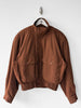 FRENCH LABEL - 1980s CROP FIT BOMBER JACKET