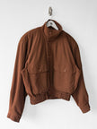 FRENCH LABEL - 1980s CROP FIT BOMBER JACKET