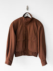 FRENCH LABEL - 1980s CROP FIT BOMBER JACKET