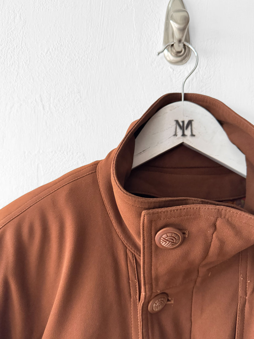 FRENCH LABEL - 1980s CROP FIT BOMBER JACKET