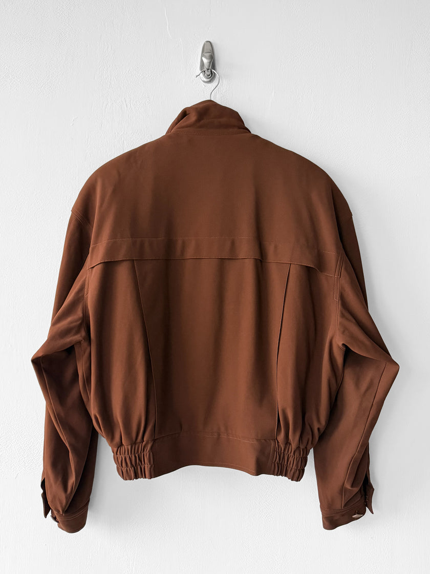 FRENCH LABEL - 1980s CROP FIT BOMBER JACKET