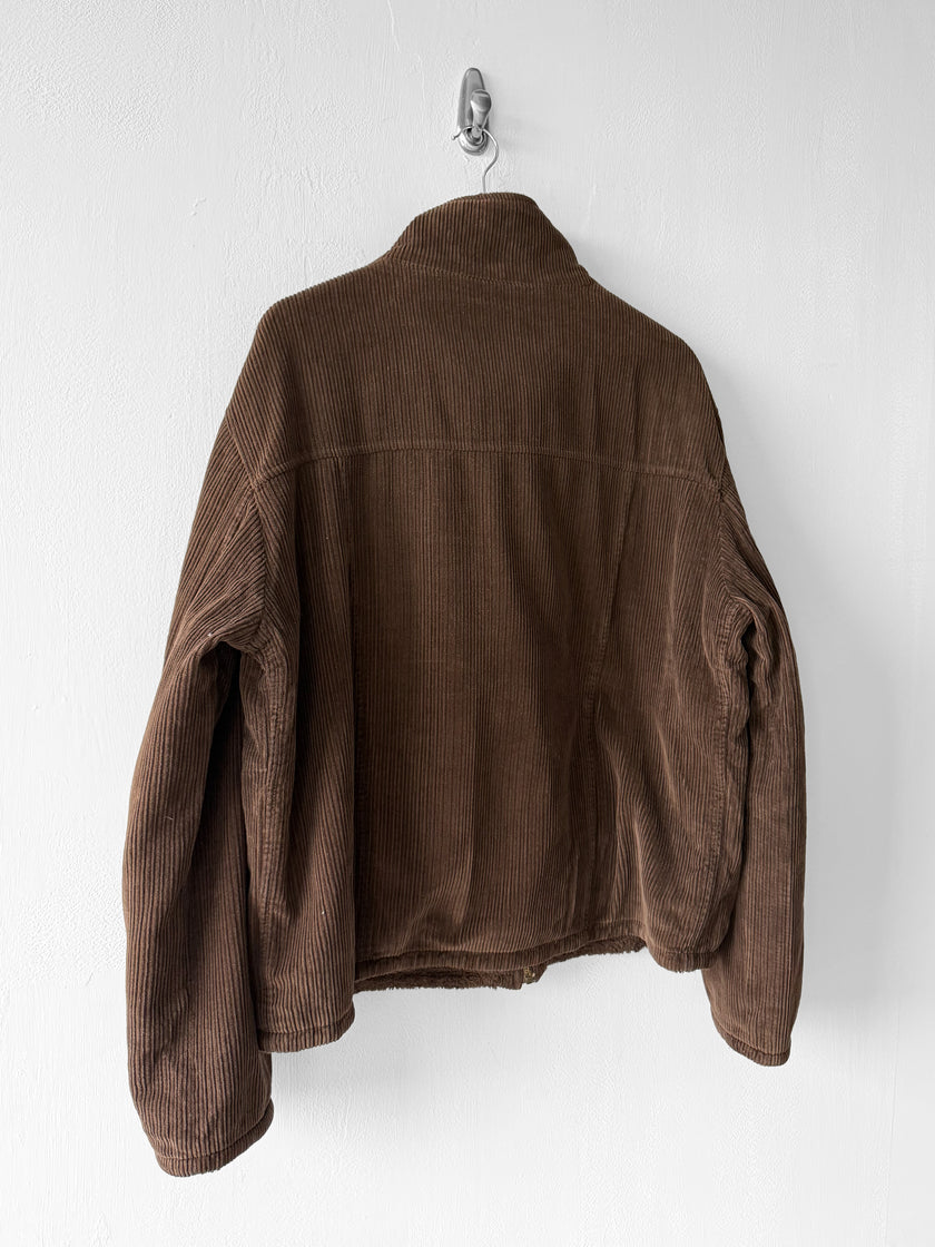 DOLCE & GABBANA - late 1990s CORDUROY JACKET WITH SHERPA LINING