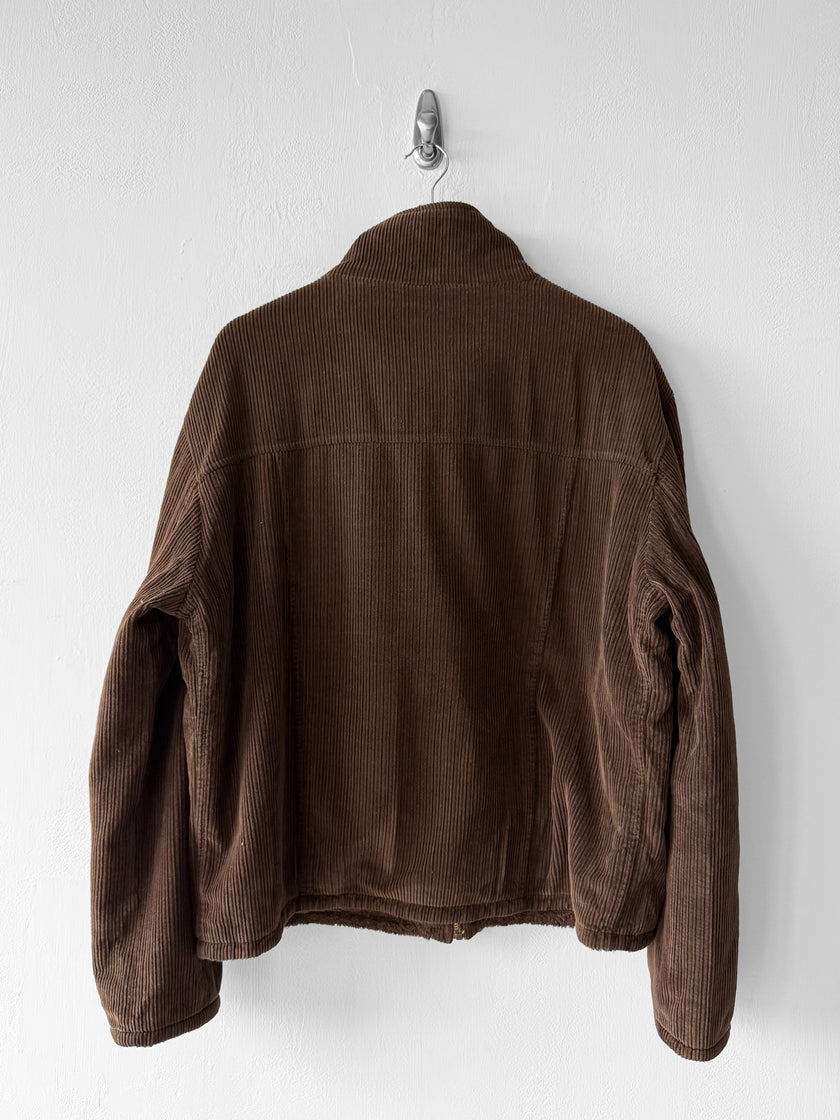 DOLCE & GABBANA - late 1990s CORDUROY JACKET WITH SHERPA LINING