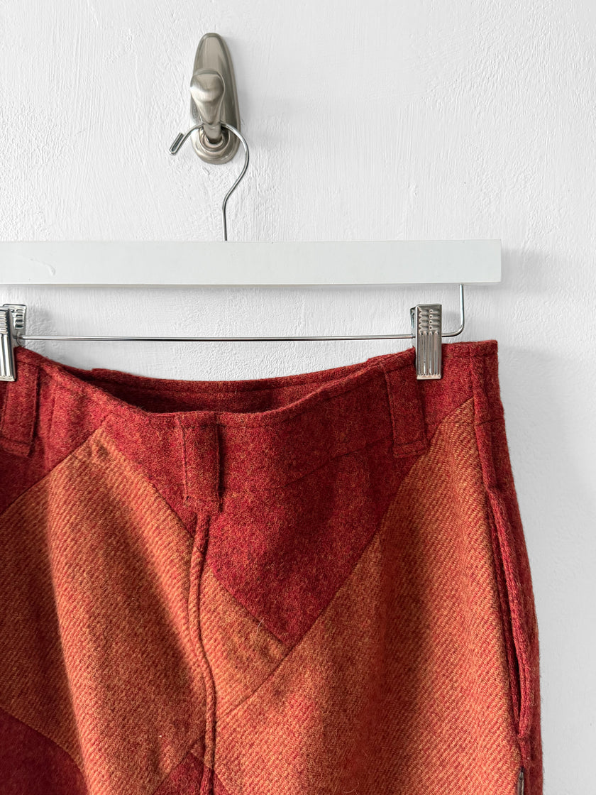 ISSEY MIYAKE HAI - 1980s WOOL MAXI SKIRT